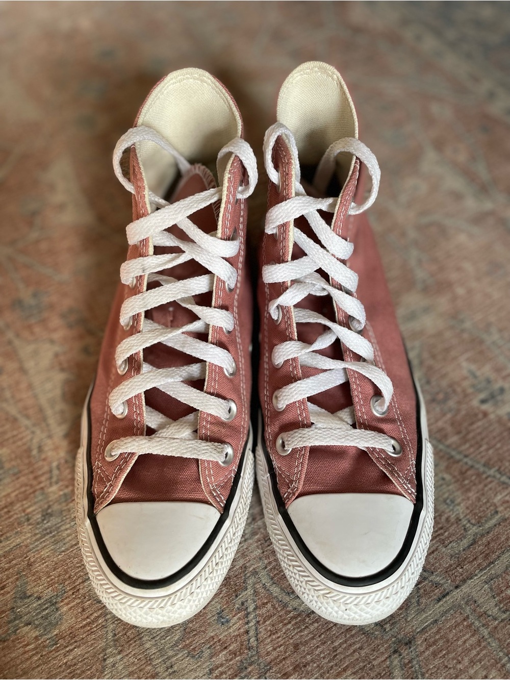 Converse High Top Sneakers in Dusty Rose Pink - Picture 2 of 4